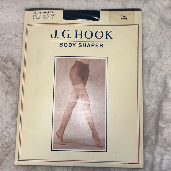 J G Hook Accessories - J.G. Hook Body Shaper Navy Pantyhose Tall